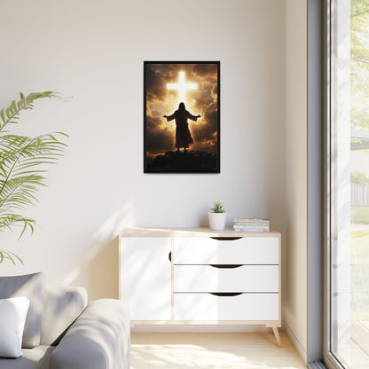 Glorious Cross of Christ Canvas Wall Art – Christian Faith and Salvation Decor