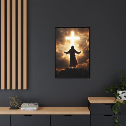 Glorious Cross of Christ Canvas Wall Art – Christian Faith and Salvation Decor