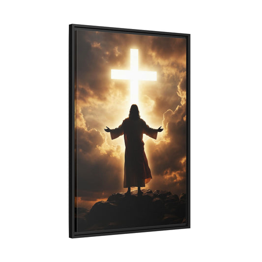 Glorious Cross of Christ Canvas Wall Art – Christian Faith and Salvation Decor